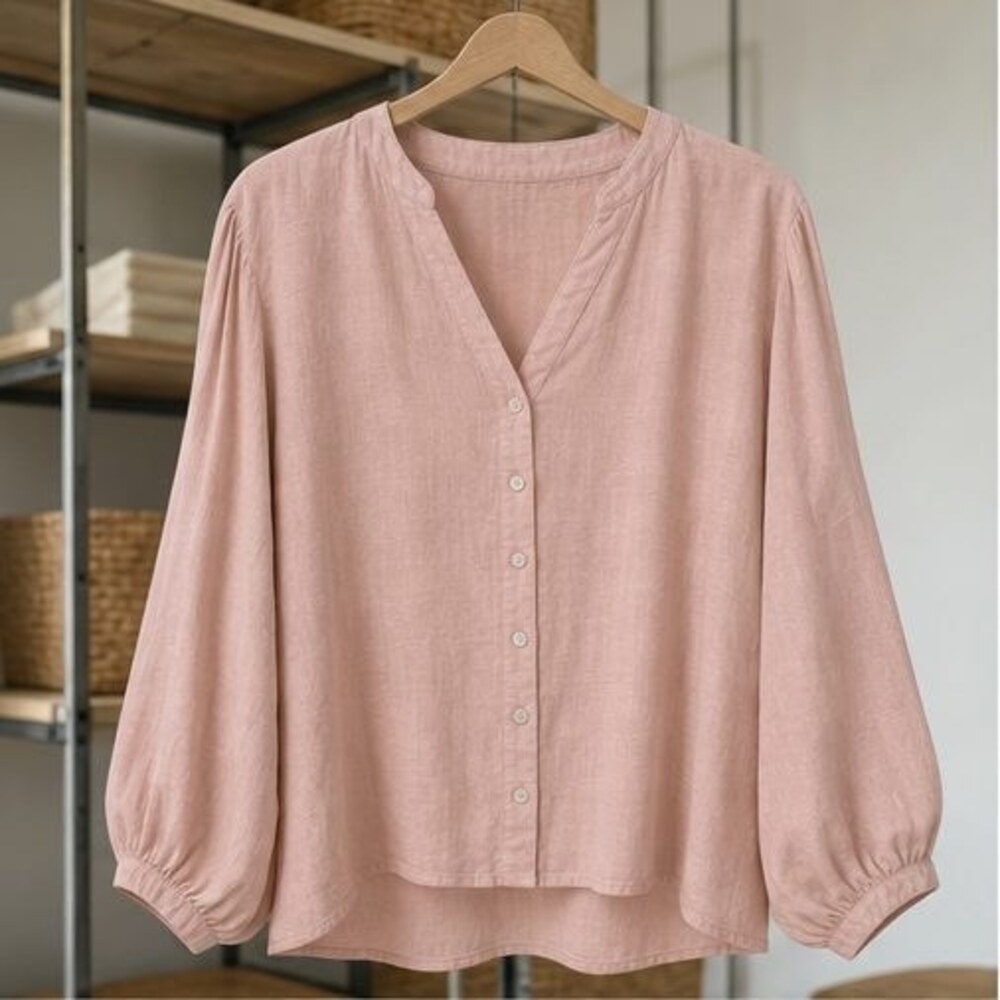 Blush Peplum Top